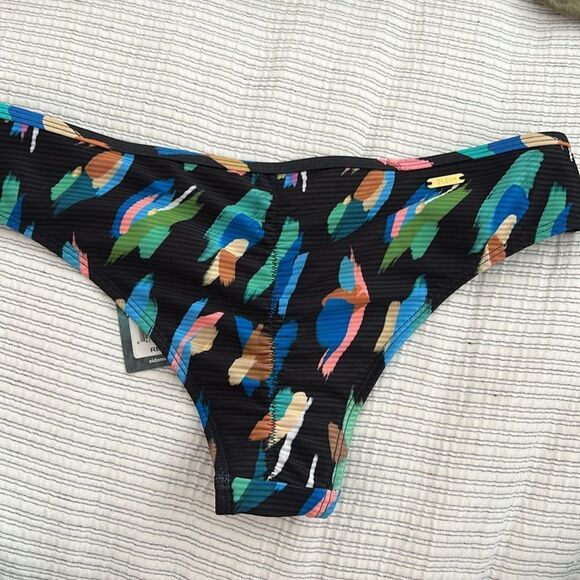 NWT EIDON Women's Standard Updated Low Rider Mid Rise Bikini Bottom Side Knot S - Picture 7 of 11